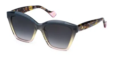 Yalea Sya154 Gisele 0g49 Women's Sunglasses Blue Size 54