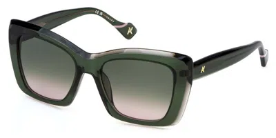 Yalea Sya155 Chimamanda 0912 Occhiali Da Sole Verdi Per Donna