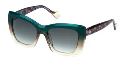 Yalea Sya155 Chimamanda 0d77 Women's Sunglasses Green Size 53