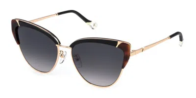 Yalea Sya157 Esther 0300 Women's Sunglasses Gold Size 57