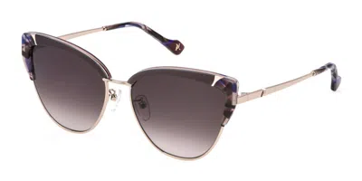 Yalea Sya157 Esther 0a39 Women's Sunglasses Gold Size 57