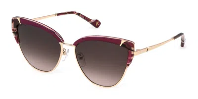 Yalea Sya157 Esther 300y Women's Sunglasses Gold Size 57