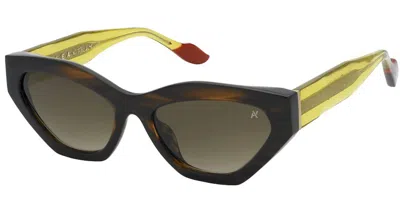 Yalea Sya174 Frida Kahlo 0geq Women's Sunglasses Black Size 55