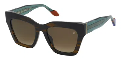 Yalea Sya175 Frida Kahlo 0geq Women's Sunglasses Brown Size 52