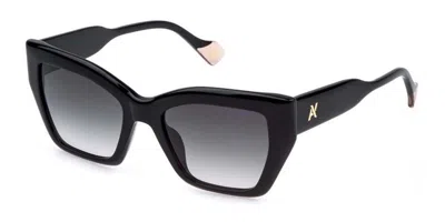 Yalea Sya191 Amrit 0700 Occhiali Da Sole Neri Per Donna In Black