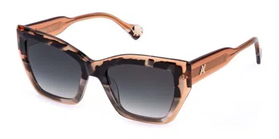 Yalea Sya191v Amrit 03ka Women's Sunglasses Tortoiseshell Size 53 In Brown,grey Tortoise