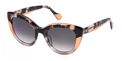 Yalea Sya193v Assiotea 03ka Women's Sunglasses Tortoiseshell Size 52 In Grey,brown Tortoise