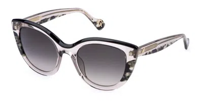 Yalea Sya193v Assiotea 04g0 Women's Sunglasses Grey Size 52 In Transparent Grey,black,tortoise