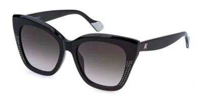 Yalea Sya194s Bessi 700s Occhiali Da Sole Neri Per Donna In Black