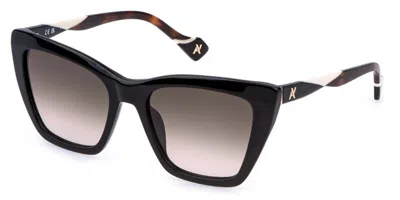 Yalea Sya198 Homa 700y Occhiali Da Sole Neri Per Donna In Black