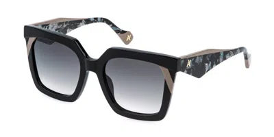 Yalea Sya215 Antonella 0700 Occhiali Da Sole Neri Per Donna In Black