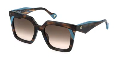 Yalea Sya215 Antonella 0m61 Occhiali Da Sole Marroni Per Donna