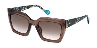 Yalea Sya220 Elza 0g73 Occhiali Da Sole Marroni Per Donna In Brown