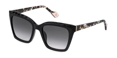 Yalea Sya221 Etty 0700 Occhiali Da Sole Neri Per Donna In Black