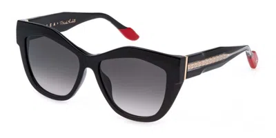 Yalea Sya224 Frida Kahlo 0700 Occhiali Da Sole Neri Per Donna In Black