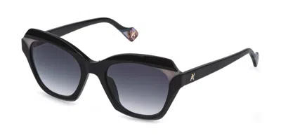 Yalea Sya241v Barbara 700y Occhiali Da Sole Neri Per Donna In Black