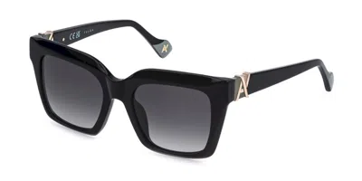 Yalea Sya243 Fiamma 0700 Women's Sunglasses Black Size 52