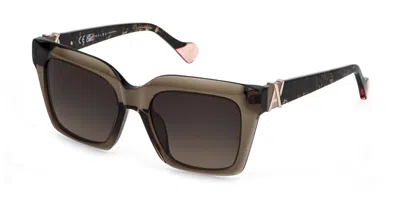 Yalea Sya243 Fiamma 09x8 Women's Sunglasses Brown Size 52