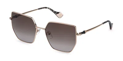 Yalea Sya245 Gerda 0301 Occhiali Da Sole Oro Per Donna In Gold