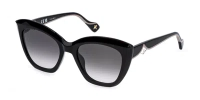 Yalea Sya247 Natalia 0700 Occhiali Da Sole Neri Per Donna In Black