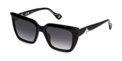 Yalea Sya248 Margherita 0700 Occhiali Da Sole Neri Per Donna In Black