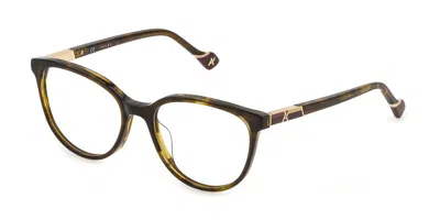 Yalea Vya003l Jane Women's Glasses, Tortoiseshell, Size 50 In Black