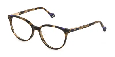 Yalea Vya003v Jane Women's Glasses, Tortoiseshell, Size 50 In Black