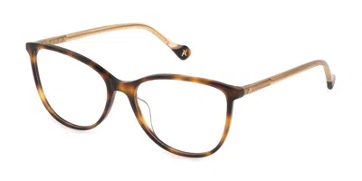 Yalea Vya047 Kristin Women's Glasses, Tortoiseshell, Size 55 In Brown