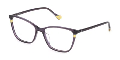 Yalea Vya048v Janet Women's Glasses, Purple, Size 55 In Gray