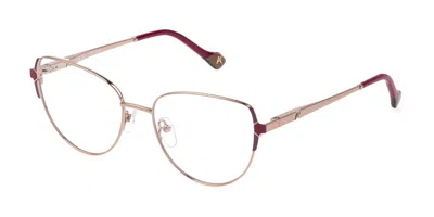Yalea Vya089 Zakia Women's Glasses, Rose-gold, Size 54 In Blue