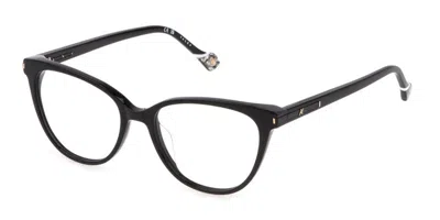 Yalea Vya095 Carmen Women's Glasses, Black, Size 54