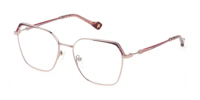 Yalea Vya098 Wislawa 0e59 Women's Glasses Rose-gold Size 54 - Free Lenses - Blue Light Block Available