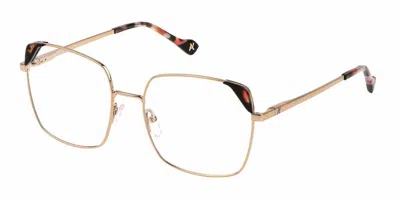 Yalea Vya115 Else Women's Glasses, Gold, Size 56