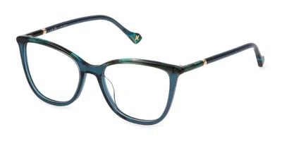 Yalea Vya128v Heidi Women's Glasses, Blue, Size 52