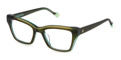 Yalea Vya139l Ada Women's Glasses, Green, Size 49