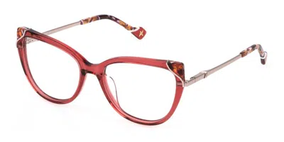 Yalea Vya160 Jeanne Women's Glasses, Red, Size 54