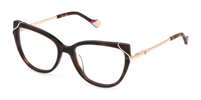 Yalea Vya160 Jeanne Women's Glasses, Tortoiseshell, Size 54