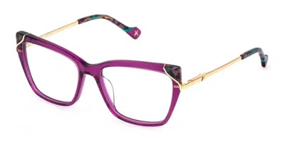 Yalea Vya161 Metrodora Women's Glasses, Purple, Size 54
