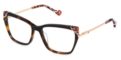 Yalea Vya161 Metrodora Women's Glasses, Tortoiseshell, Size 54 In Brown