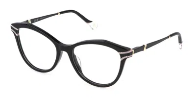 Yalea Vya163s Serena Women's Glasses, Black, Size 53