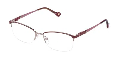 Yalea Vya164 Aung 0k99 Occhiali Da Vista Rossi Per Donna (solo Montatura) In Multi