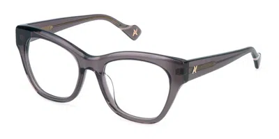 Yalea Vya167 Katie Women's Glasses, Clear, Size 53 In Gray