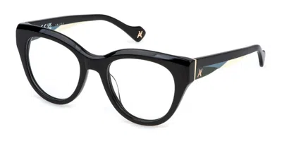Yalea Vya168v Zaha Women's Glasses, Black, Size 51