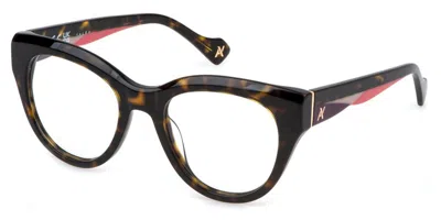 Yalea Vya168v Zaha Women's Glasses, Tortoiseshell, Size 51 In Brown