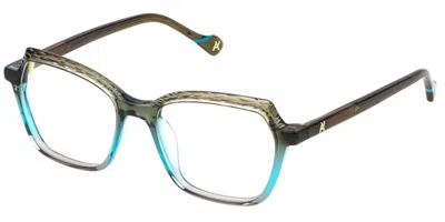 Yalea Vya169 Sara Women's Glasses, Green, Size 54