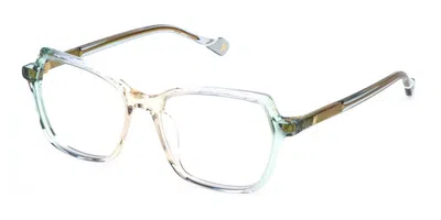 Yalea Vya169l Sara Women's Glasses, Green, Size 51 In Transparent