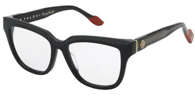 Yalea Vya172w Frida Kahlo Women's Glasses, Black, Size 52
