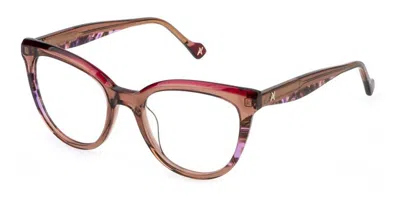 Yalea Vya179v Linda 0805 Occhiali Da Vista Marroni Per Donna (solo Montatura)