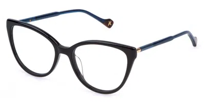 Yalea Vya186 Rosalia 0700 Occhiali Da Vista Neri Per Donna (solo Montatura) In Black