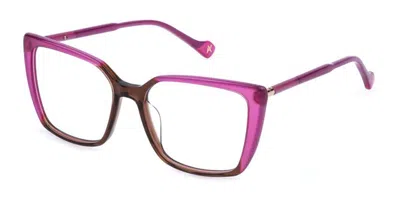 Yalea Vya187v Simone 09gw Occhiali Da Vista Marroni Per Donna (solo Montatura)